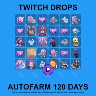 ✪💎【Marvel Rivals】Twitch Drops ✪ Automatic farming 120 days