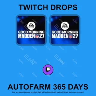 ✪🧙‍♂️【Madden NFL 27】Twitch Drops ✪ Automatic farming 365 days
