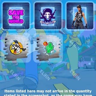 💜 Fortnite Twitch Drops 💜 Fortnite Save the World [Total 5 Items]