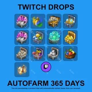 ✪❤️【Shakes and Fidget】Twitch Drops ✪ Automatic farming 365 days