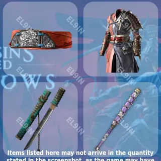 💜 Assassin's Creed Shadows Twitch Drops 🧨 AC Shadows 1 year [Total 4 Items]