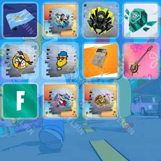 🌌 Fortnite Twitch Drops 🧨 Bikini Bottom Hype [Total 11 Items]