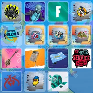 👑 Fortnite Twitch Drops 🌌 FNCS Major 2 Finals [Total 15 Items]