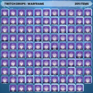 ⚡️ Warframe Twitch Drops 🧙‍♂️ PMCFQ - cyanfacade [Total 205 Items]