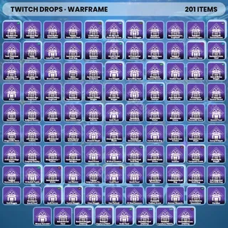 ⚡️ Warframe Twitch Drops 👑 PMCFQ - WidescreenJohn [Total 201 Items]