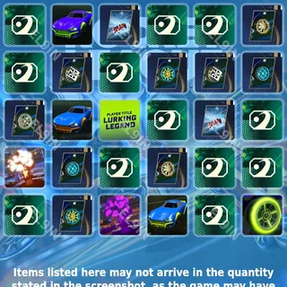 🌌 Rocket League Twitch Drops 👑 RLCS Open 2 [Total 30 Items]