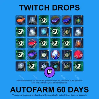 ✪🌌【Rocket League】Twitch Drops ✪ Automatic farming 60 days