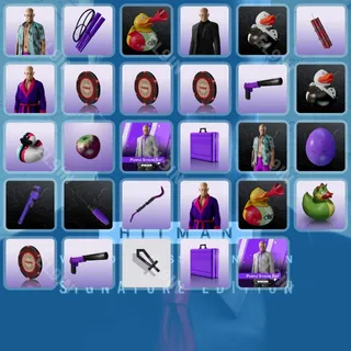 💜 HITMAN World of Assassination Twitch Drops 🧙‍♂️ The Wizard #4 [Total 29 Items]