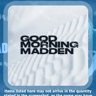 🌐 Madden NFL 26 Twitch Drops ⚡️ Good Morning Madden [Total 1 Items]