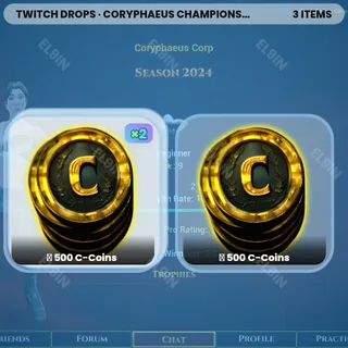 ❤️ Coryphaeus Championships Twitch Drops 🌌 Fall Drops  [Total 3 Items]