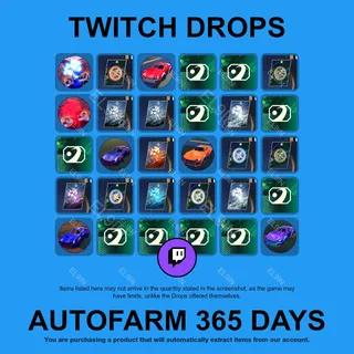 ✪⚡️【Rocket League】Twitch Drops ✪ Automatic farming 365 days