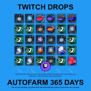 ✪✅【Rocket League】Twitch Drops ✪ Automatic farming 365 days