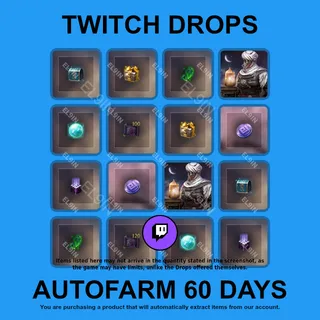 ✪✅【Black Desert】Twitch Drops ✪ Automatic farming 60 days