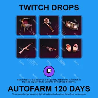 ✪✅【Rust】Twitch Drops ✪ Automatic farming 120 days