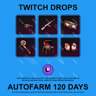 ✪✅【Rust】Twitch Drops ✪ Automatic farming 120 days