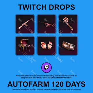 ✪💎【Rust】Twitch Drops ✪ Automatic farming 120 days