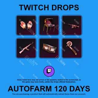✪🧨【Rust】Twitch Drops ✪ Automatic farming 120 days