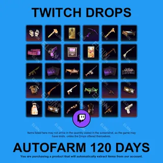 ✪💜【Rust】Twitch Drops ✪ Automatic farming 120 days