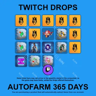 ✪💎【Fortnite】Twitch Drops ✪ Automatic farming 365 days