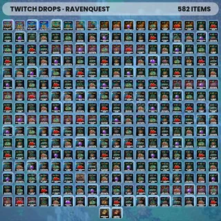 💜 RavenQuest Twitch Drops ⚡️ Fortune's Frontier #5 [Total 582 Items]