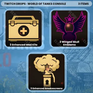 💜 World of Tanks Console Twitch Drops ✅ Halloween #1 [Total 3 Items]