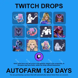 ✪💎【Marvel Rivals】Twitch Drops ✪ Automatic farming 120 days