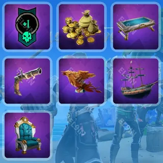 🌐 Sea of Thieves Twitch Drops ✅ Season 20 CW Bonus Drops [Total 7 Items]