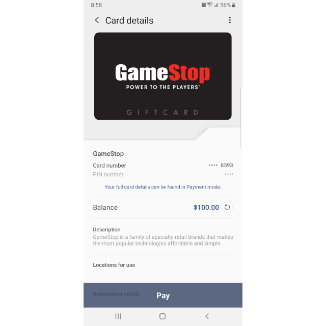 Gamestop Gift Card Number And Pin