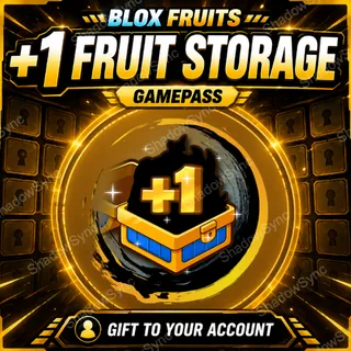🔥 Blox Fruits +1 Fruit Storage | Extra Slot for Every Fruit | Stackable Storage Upgrade | In-Game Gift via Roblox Username