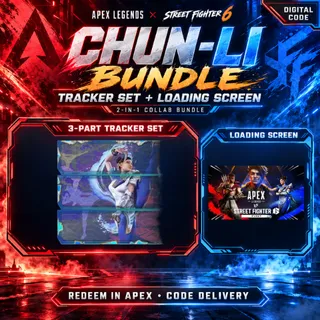 🔥 Apex Legends | 2-Code Bundle | Chun-Li 3-Part Tracker Set + Street Fighter 6 Loading Screen | PC Steam Epic PS Xbox Switch 2