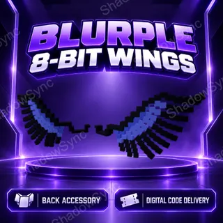 🔥 Roblox Blurple 8-Bit Wings | Roblox 20th Anniversary | 8-Bit Pixel Wings | Avatar Back Accessory | Digital Code/Key