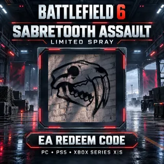 🔥 Battlefield 6 BF6 Sabretooth Assault Spray Paint Code | Exclusive Promotional Cosmetic | EA Redeem Code
