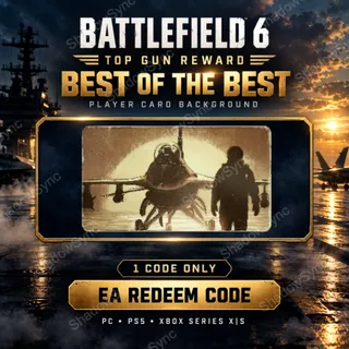 🔥 Battlefield 6 BF6 Best of the Best Player Card Background Code | Top Gun Reward | PC PS5 Xbox Series X|S | EA Redeem Code