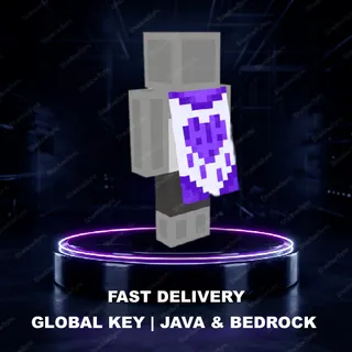 🔥 Minecraft Purple Heart Cape Code | Global Key | Java & Bedrock | 15th Anniversary Event