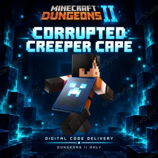 Minecraft Dungeons II/2 | Corrupted Creeper Cape Code/Key | Twitch & TikTok Drops | PC/Steam PS5 Xbox Nintendo Switch/Switch 2