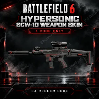 Battlefield 6 BF6 Hypersonic SCW-10 Weapon Package Code | SCW10 Weapon Skin | PC PS5 Xbox Series X|S | EA Redeem Code