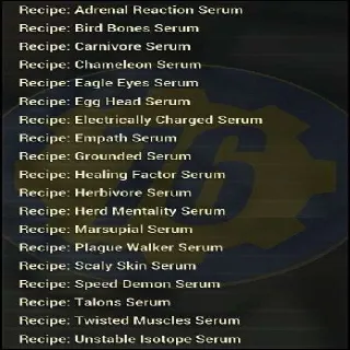 All 19 Serum Recipes