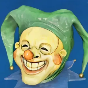 Glowing jester mask