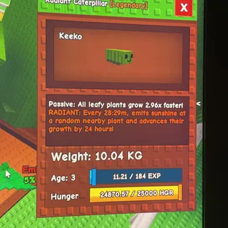 Huge caterpillar 84kg