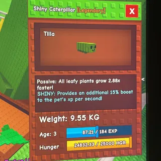 Huge caterpillar 80kg