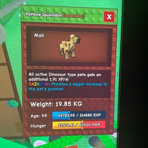 Rainbow iguanodon 99