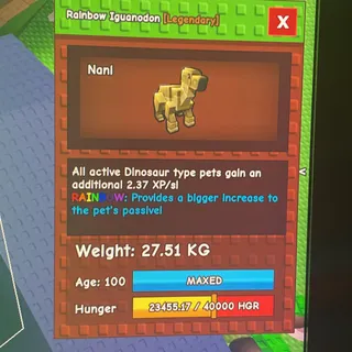 rainbow iguanodon max