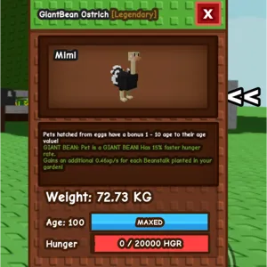 Huge/Titanic Ostrich