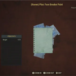 Plan: Face breaker paint