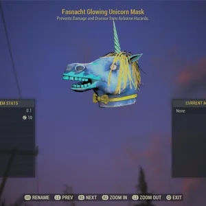 Glowing unicorn mask