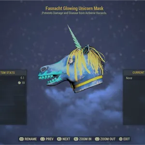 Glowing unicorn mask