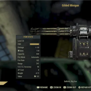 Gilded Minigun