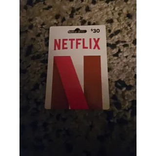$30.00 USD Netflix