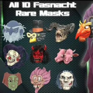 Fasnact Masks Fullset