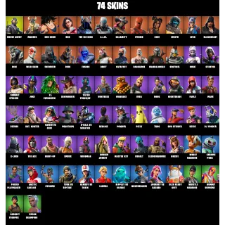 74 Skins: Rogue Agent | Magnus | Son Goku | The Ice King | A.I.M. | Drift | Hybrid | Zenith | Blackheart (FORTNITE AССОUNT)